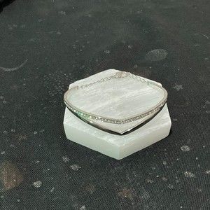 Swarovski delta bracelet silver crystals marked